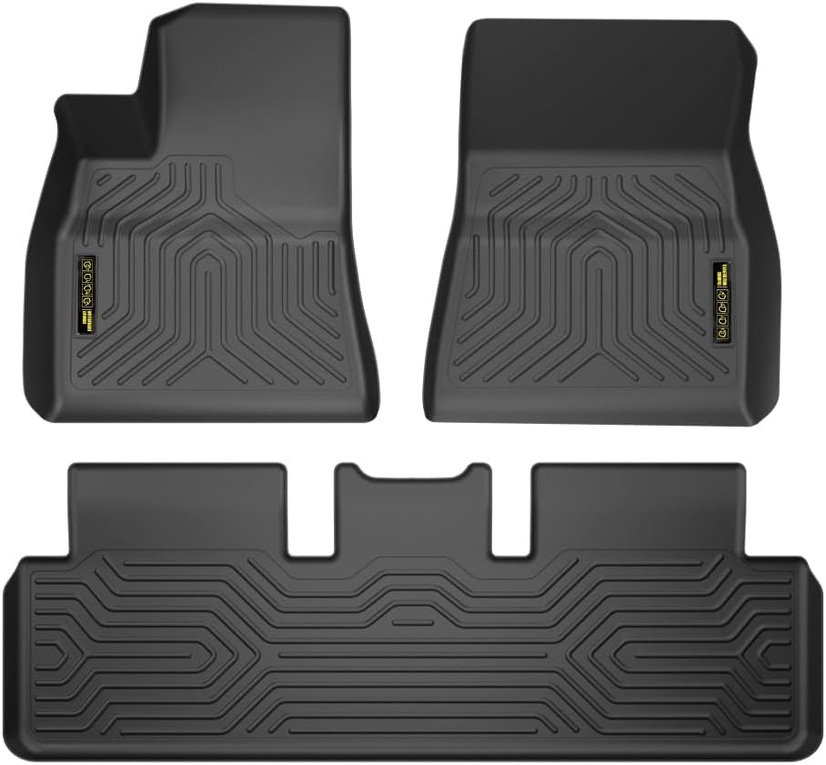 Alfombrillas carga comp Tesla Model 3 3 pzas negro
