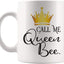 Taza café Call Me Queen Bee 11oz color blanco