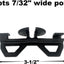 Tensor cuerda portátil polietileno 25uds para alambre 0.197"