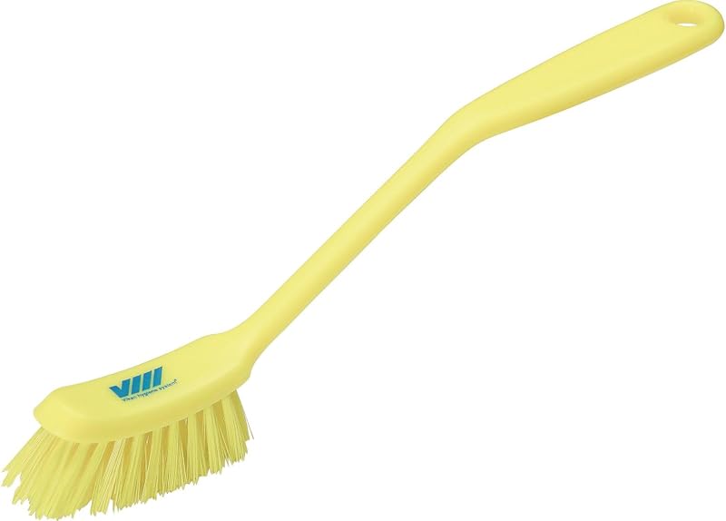 Cepillo platos estrecho antideslizante 11pulg amarillo