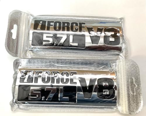 2 Pzas Emblema Lateral 5.7L 3D Comp Pro Cromado Negro