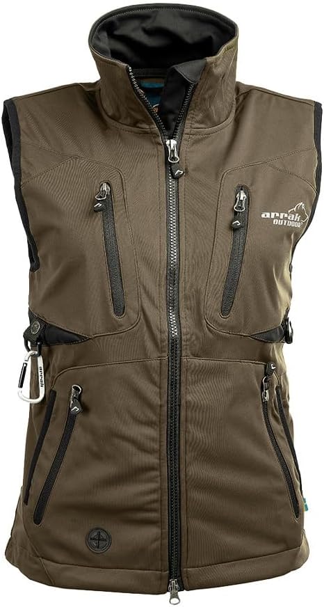 Chaleco Acadia Softshell para mujer marrón