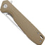 Cuchillo plegable acero 8Cr18Mov mango G10 EDC desierto
