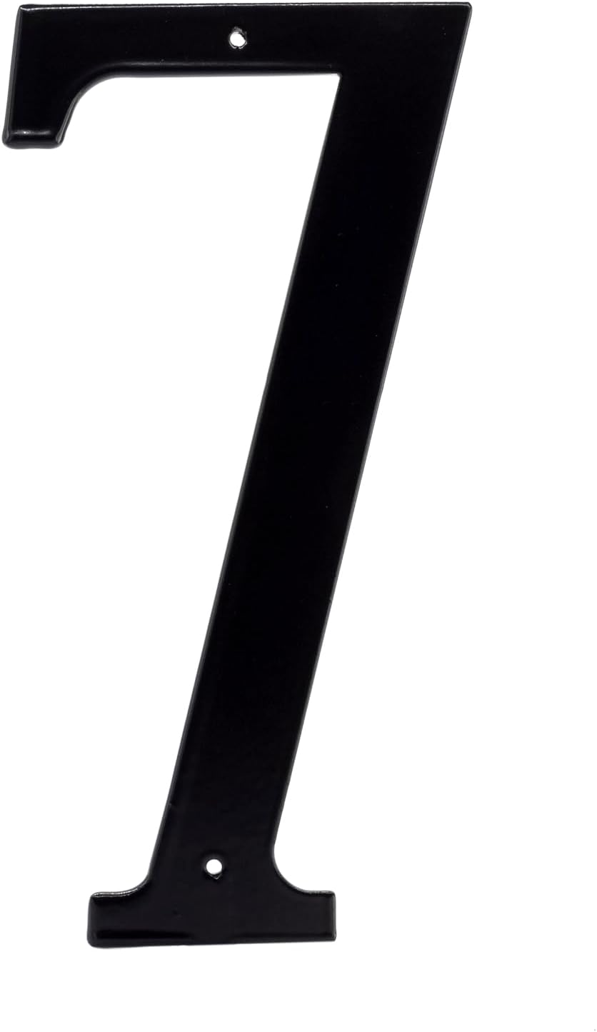 Números estándar para casas 6pulg negro