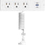 Toma cajón empotrada 3 USB 3 CA 5ft blanco