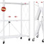 Estante plegable 3 niveles con ruedas para cocina