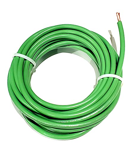 Cable MTW 8 AWG cobre trenzado verde 80pies