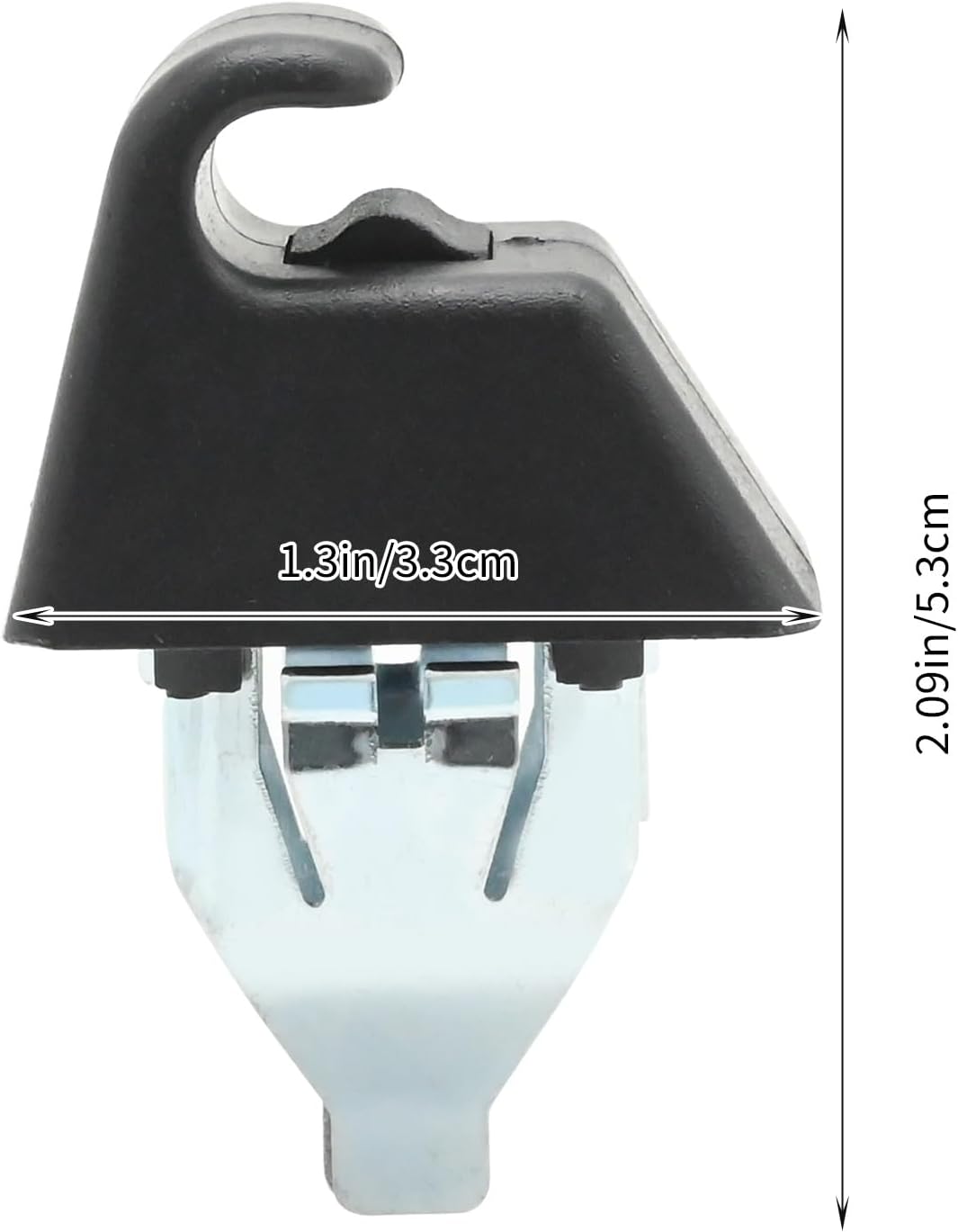 Soporte clip visera frontal repuesto Pontiac G8 08-09 negro