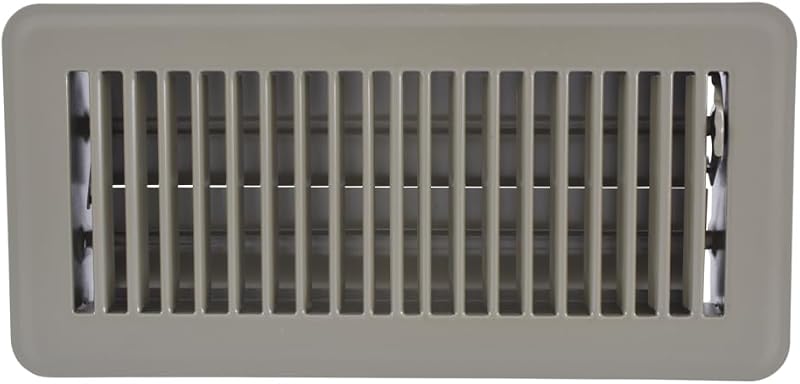 Cubierta ventilación piso 4x10pulg acero sólido marrón