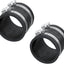 Manguito flexible control polvo 2.5pulg acero con abrazaderas