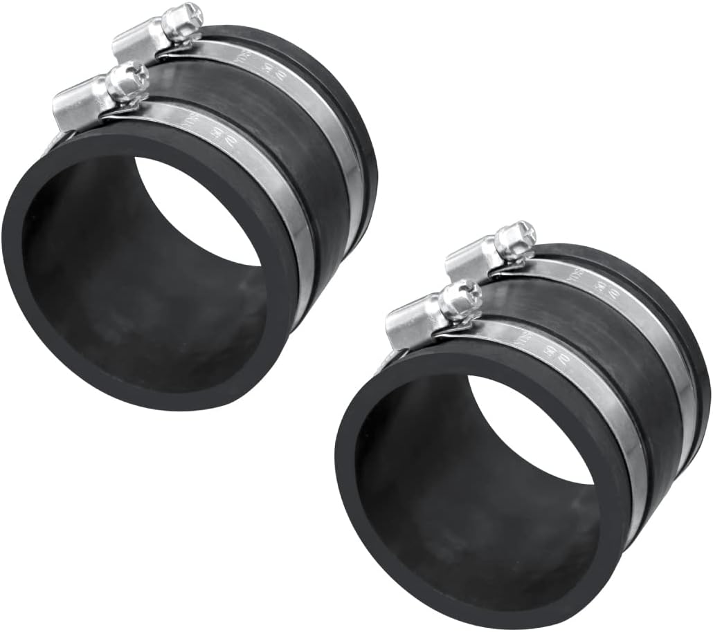 Manguito flexible control polvo 2.5pulg acero con abrazaderas