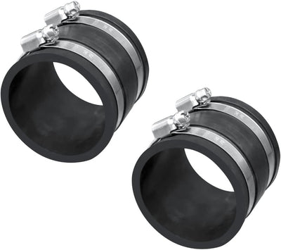 Manguito flexible control polvo 2.5pulg acero con abrazaderas