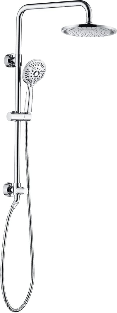 Sistema ducha lluvia con cabezal y soporte ajustable