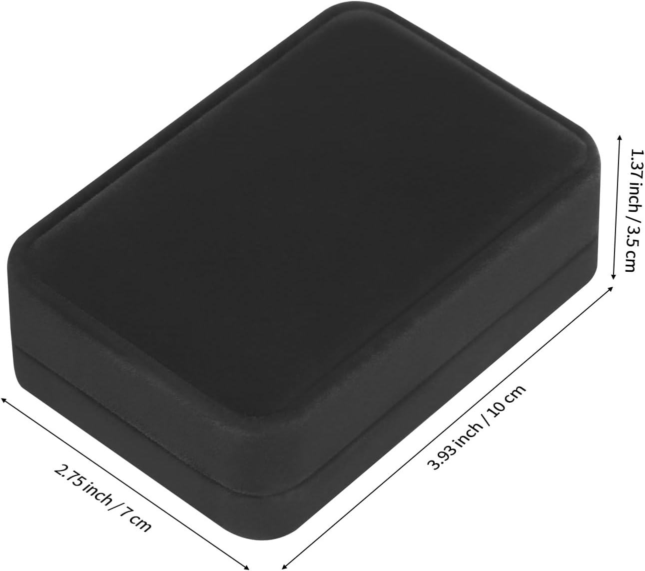 2 Pzas Caja Regalo Joyas Terciopelo para Collar Arete