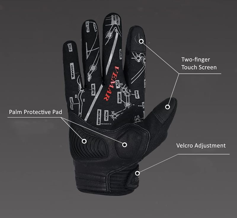 Guantes ciclismo MTB comp pantalla táctil hombre mujer