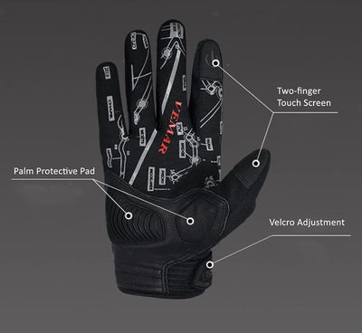 Guantes ciclismo MTB comp pantalla táctil hombre mujer