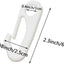 Clip nailon blanco para poste bandera fijación resistente 20