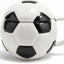 Taza cerámica forma fútbol 13oz con tapa regalo deporte
