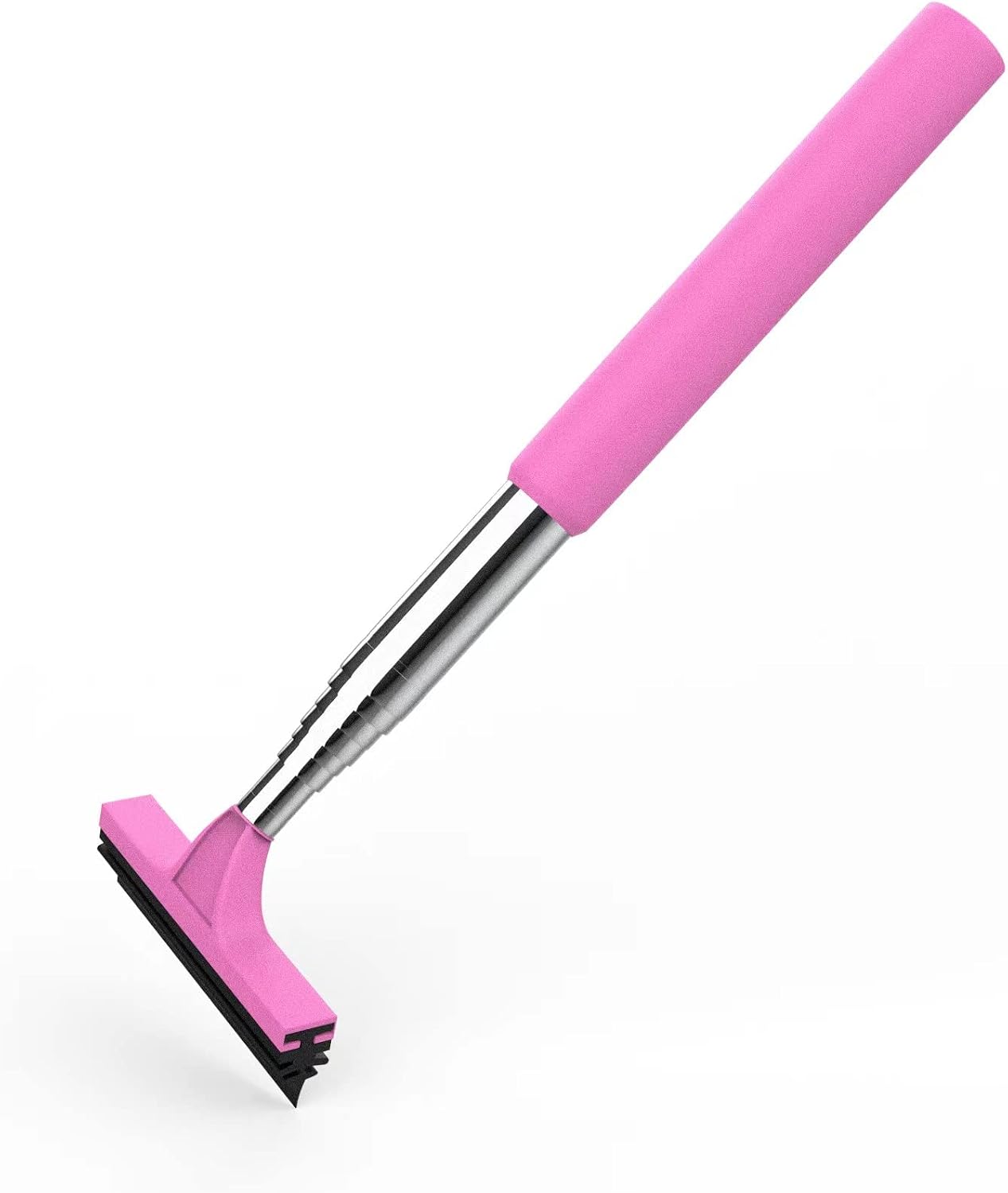 Limpiaparabrisas retrovisor varilla telescópica rosa