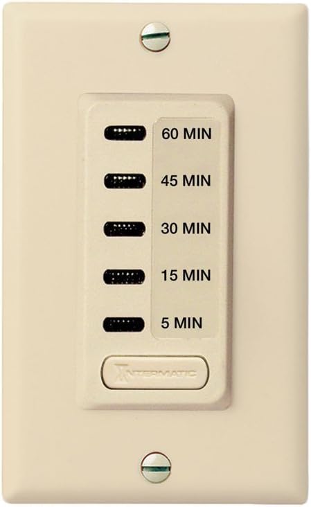 Temporizador pared EI200 cuenta regresiva 5-30 min marfil