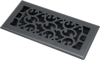 Registro piso ventilación acero negro 4x12pulg ajustable