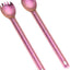 Set cubiertos camping acero titanio 8.6"
