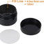 72 Pzas Tarros Plástico Negro 4oz con Tapas
