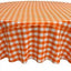 Mantel cuadros naranja 90pulg para fiestas picnic