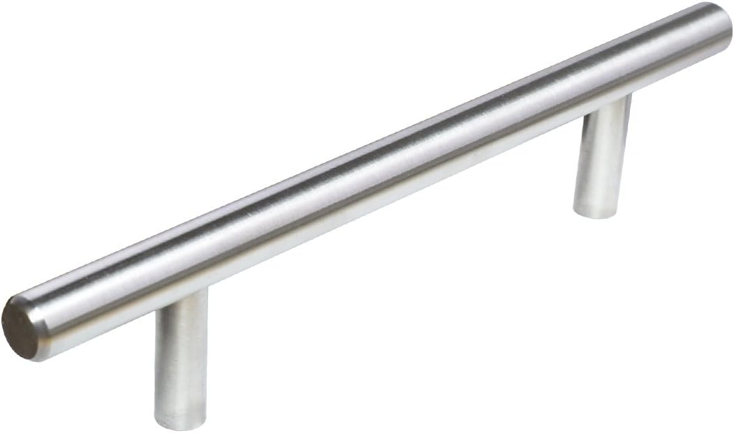 Tirador gabinete acero inox 4pulg estilo europeo pack 25