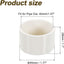 12 Pzas Tapones PVC 1.6pulg Adaptador Conexión