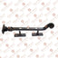Estancia abatible hierro fundido 9.5" 4 Pzas negro mate