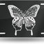 Placa matrícula aluminio grabada 6x12" decorativa automóvil