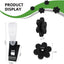 Tapones goma para bandera jardín paquete 10 pzas clips antiviento
