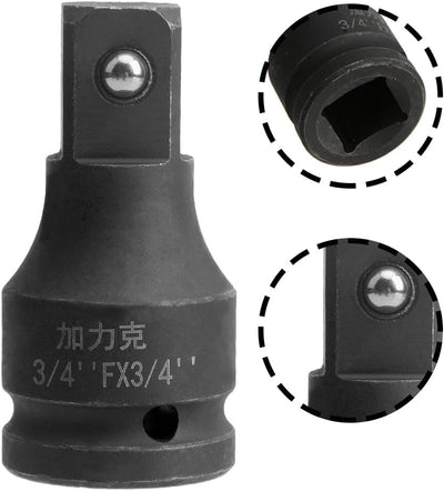 Barra extensión 3/4pulg acero cromo negro impacto