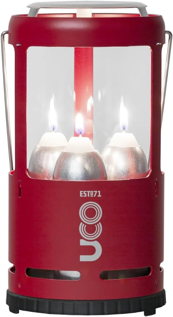 Farol velas exterior con 3 velas larga duración