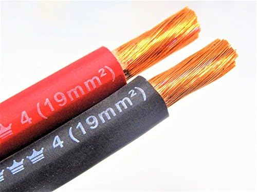 Cable soldadura 4 AWG negro 60 pies fabricado EE.UU.