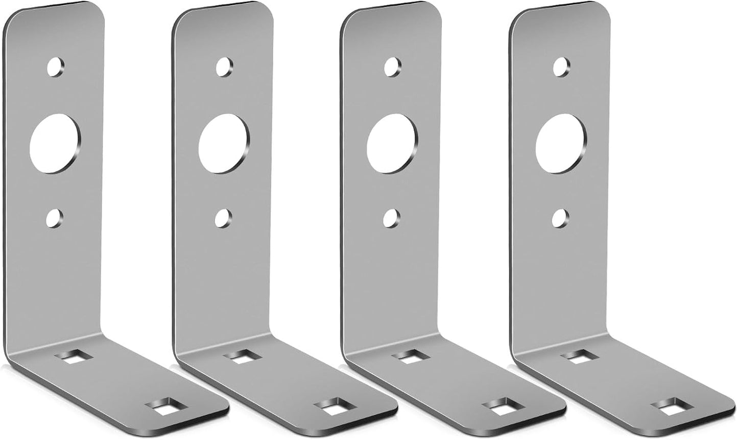 Soportes luz remolque acero galvanizado 4.5x3" set 4