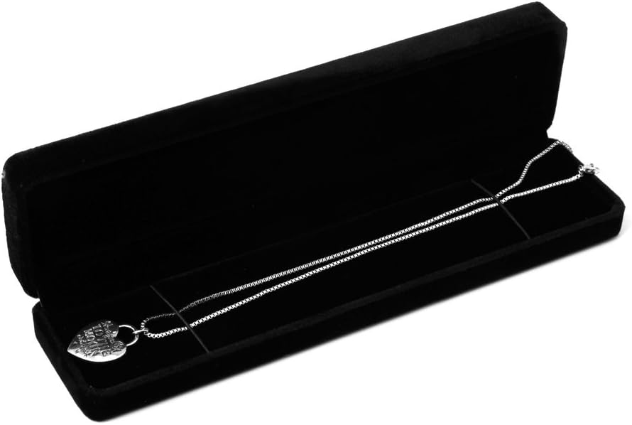 Joyero negro con perlas largas para collar y pulsera