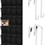 Zapatero para puerta 24 bolsillos malla 40lb color negro