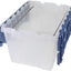 Caja plástico 12gal 21.5x15x12.5pulg semitransparente