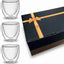 6 Tazas Café Expreso Vidrio Borosilicato 2.7oz Aisladas
