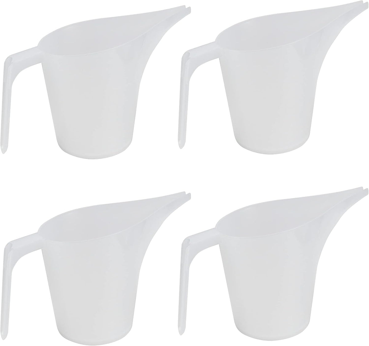Taza medidora embudo plástico boquilla larga 4unid 33.8oz