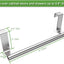 Toallero acero inox 9" baño cocina set 2 color plateado