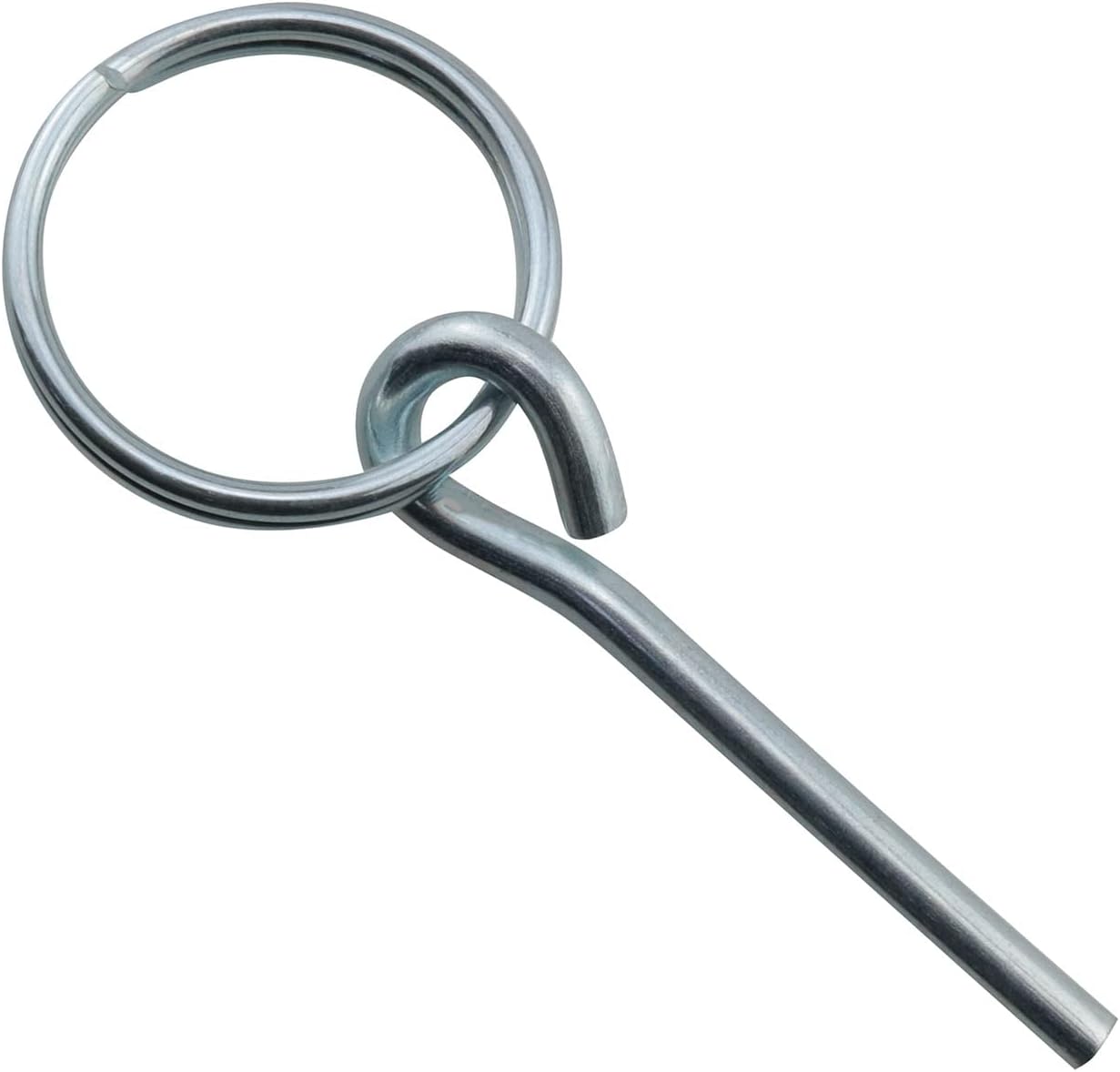 4 Anillos Acero Inox con 2 Pines para Acampar
