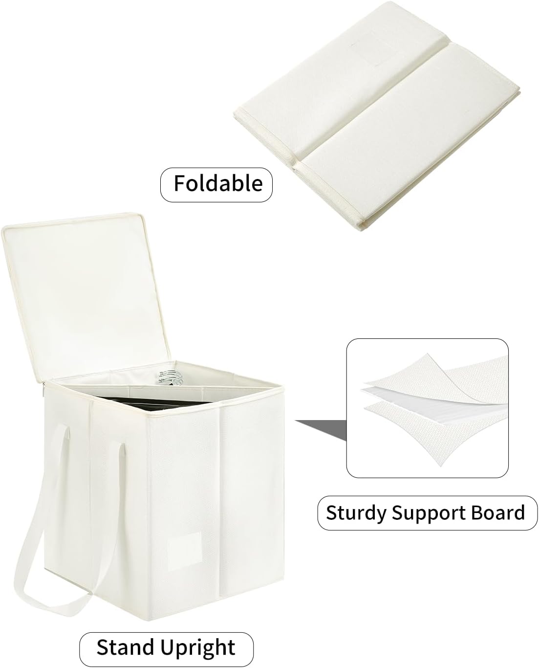 Bolsa organizadora para colgar ropa con tapa resistente