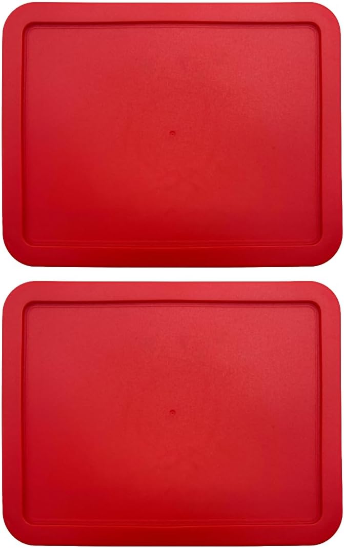 Tapas contenedores alimentos comp Pyrex 7211 rojo set 2