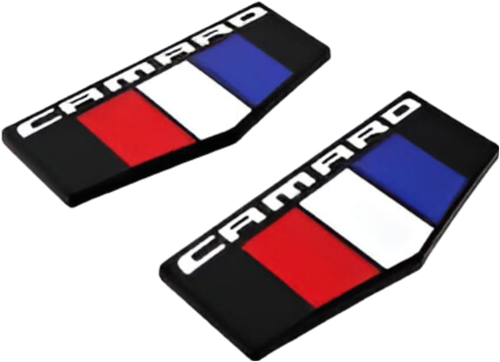 2 Pzas Emblemas 3D Metal Camaro SS RS ZL1 Derecho Izquierdo