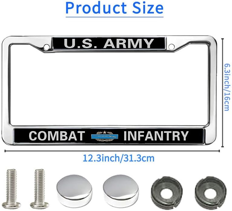 Marco placa matrícula Infantería Ejército EE.UU antirrobo