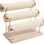 Soporte pulsera desmontable terciopelo beige