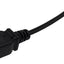 Cable extensión 6ft macho hembra 18AWG NEMA 5-15P a 5-15R negro